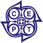 The CEPT logo, with the letters CE visible on top, and the letters PT visible at the bottom.